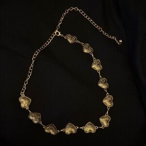 Gold Heart Chain belt